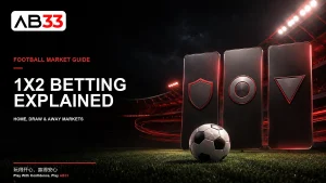 1X2 football betting guide explaining Home Draw and Away match result markets