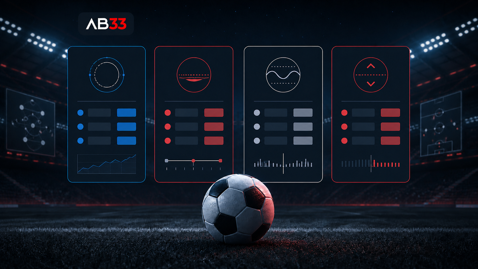 Football odds comparison showing Decimal, Hong Kong, Malay and Indo formats with AB33 logo