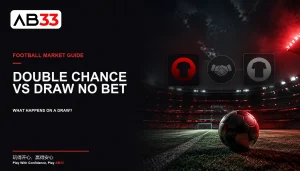 Football guide comparing Double Chance and Draw No Bet settlement on a draw